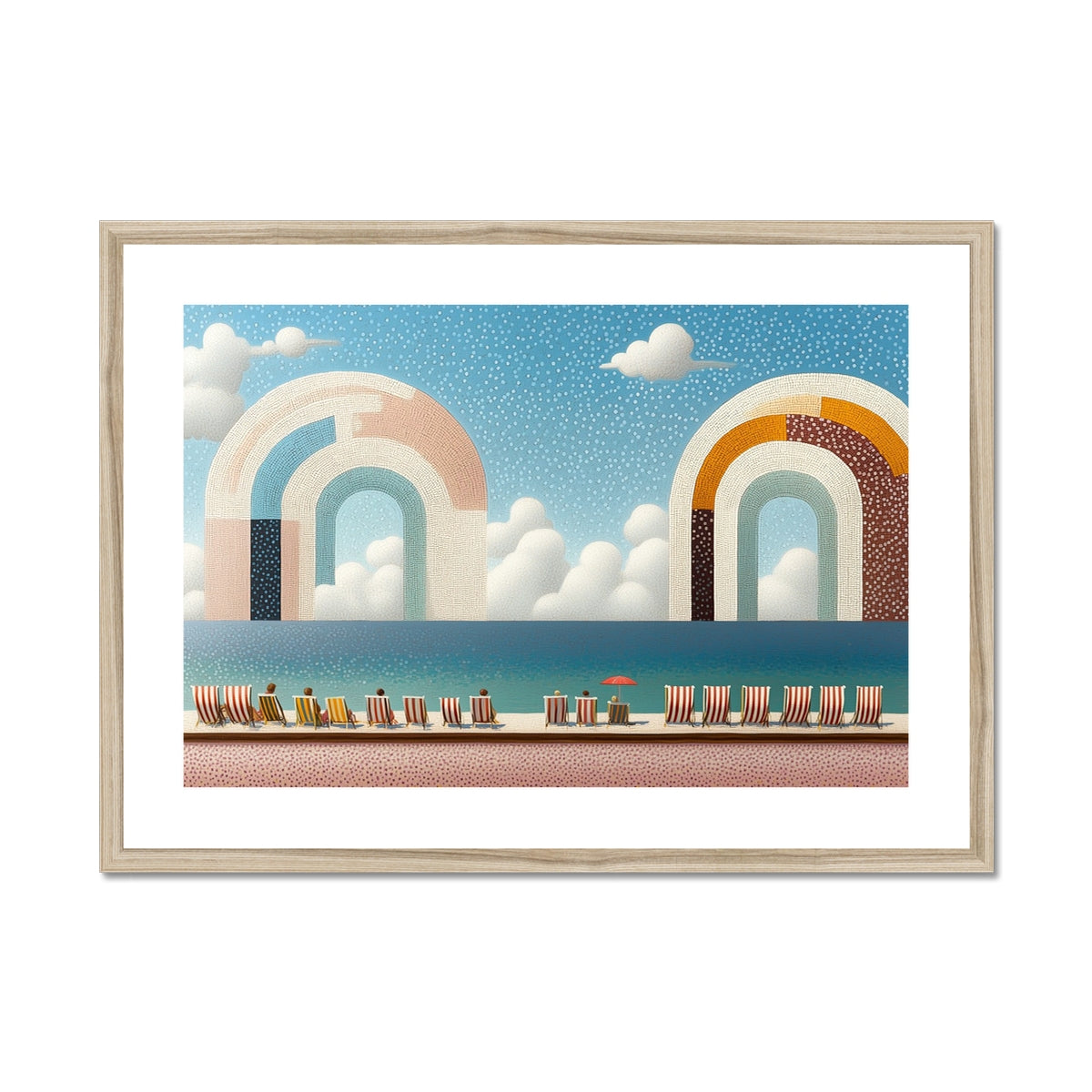 The Pier's Whisper Framed & Mounted Print