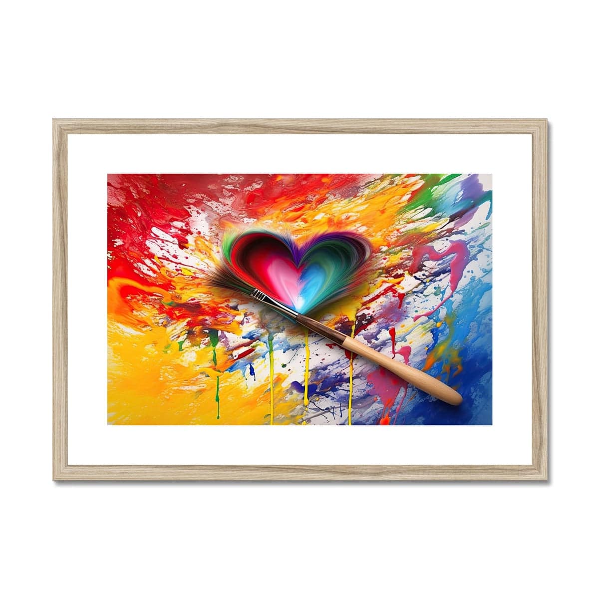 Draw On Love Framed & Mounted Print - Pixel Gallery