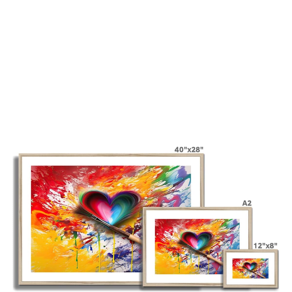 Draw On Love Framed & Mounted Print - Pixel Gallery