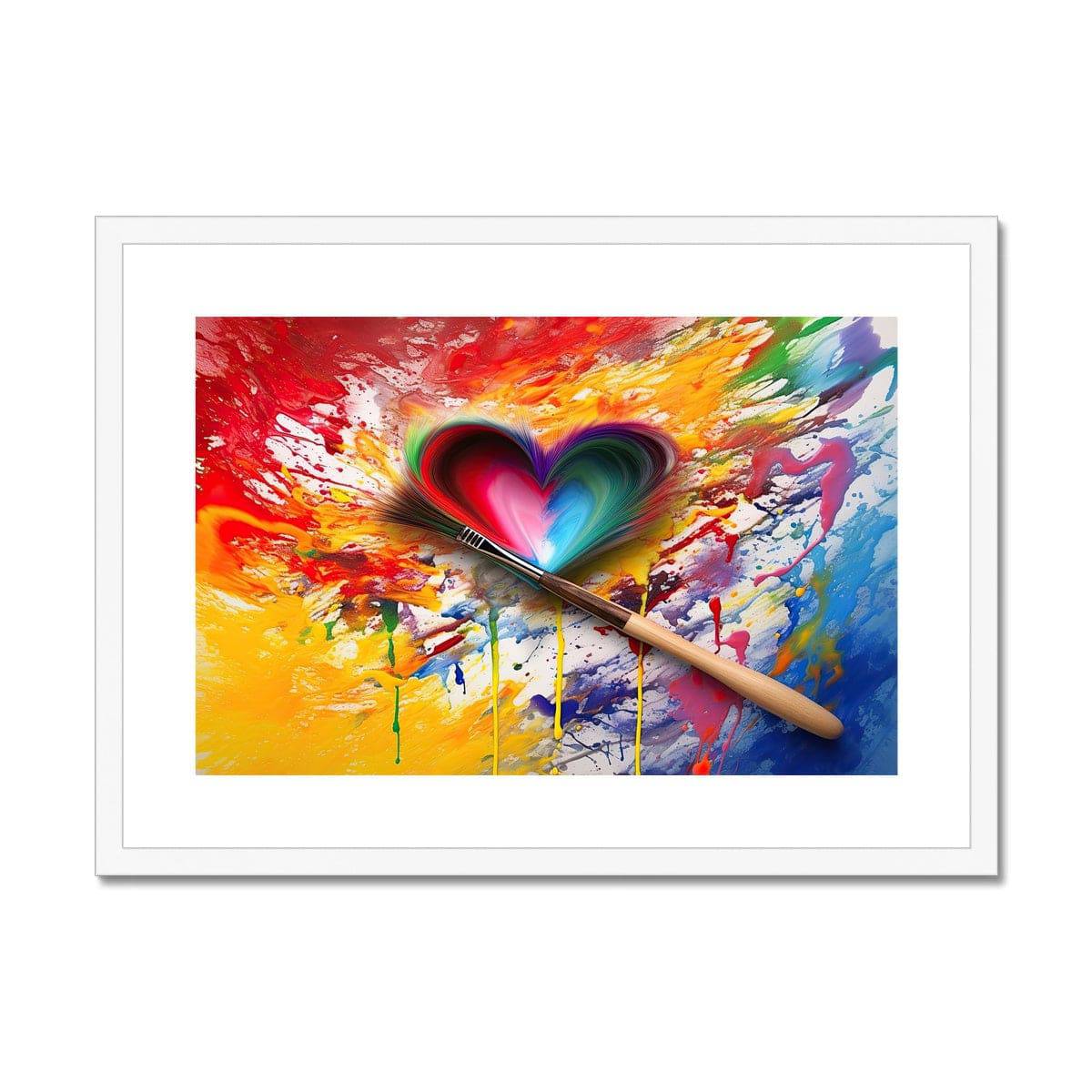 Draw On Love Framed & Mounted Print - Pixel Gallery