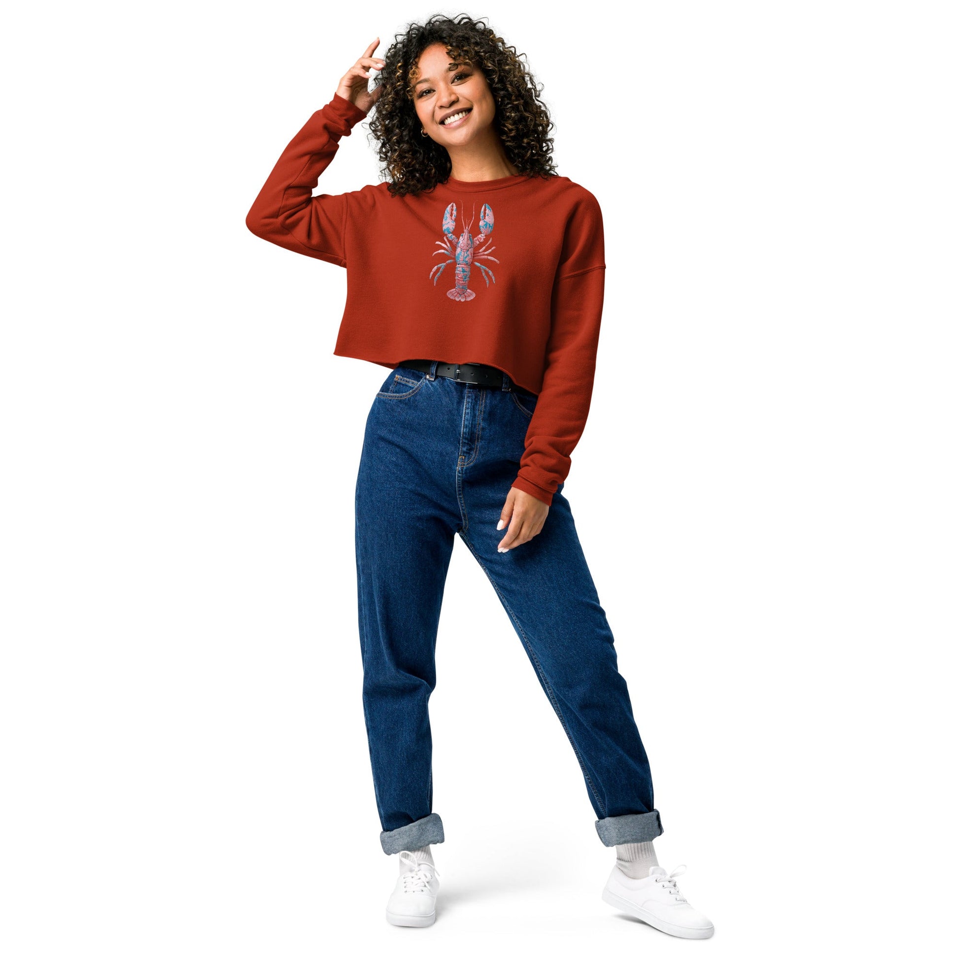 EcoLuxe Crop Sweatshirt - Placencia - Pixel Gallery