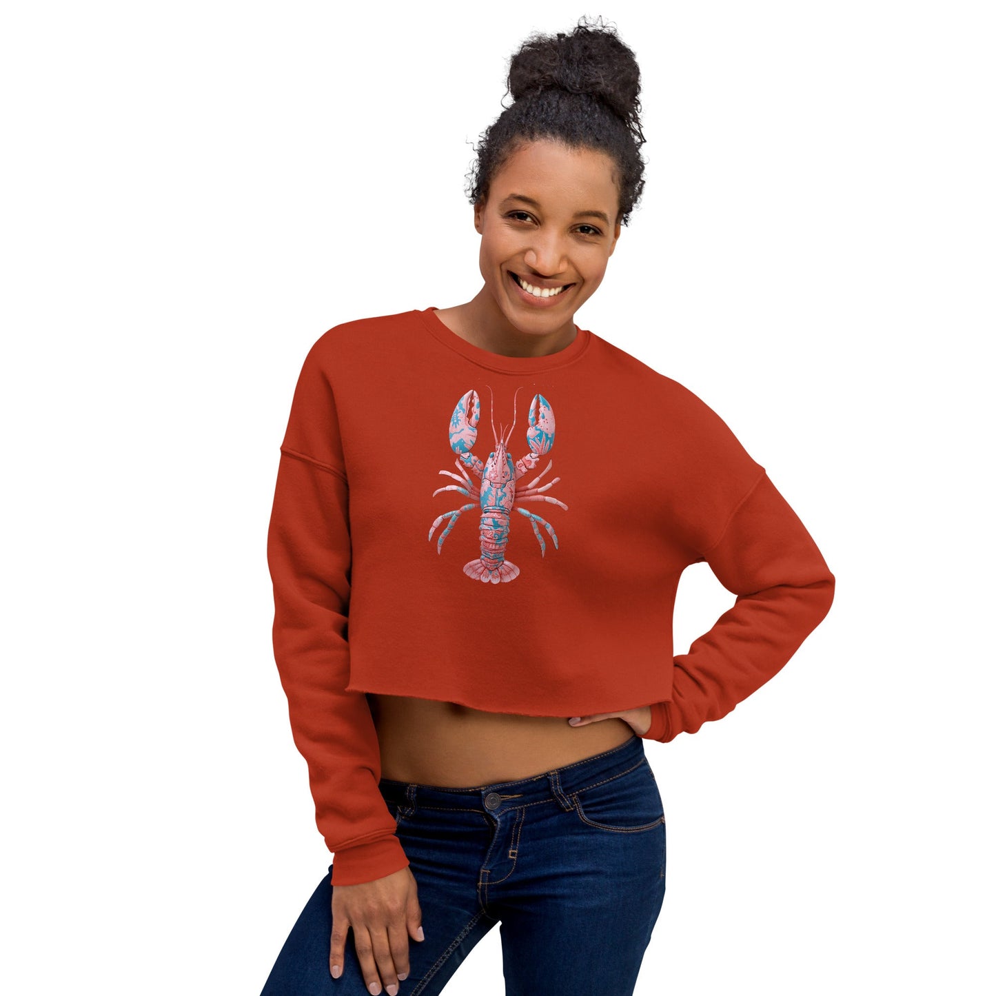 EcoLuxe Crop Sweatshirt - Placencia - Pixel Gallery