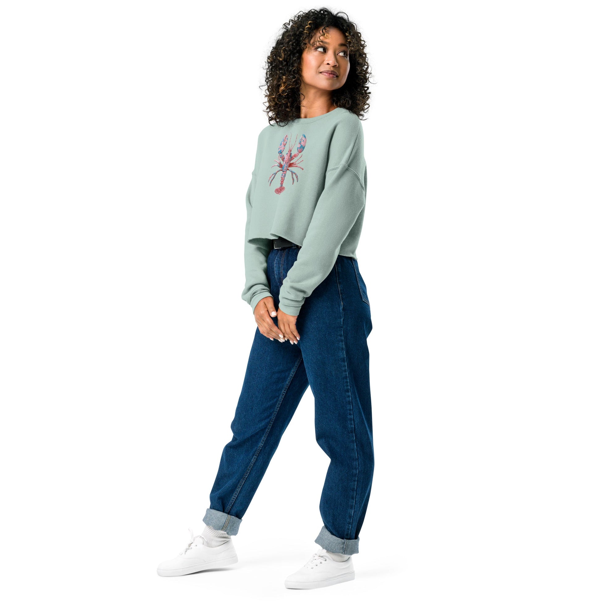 EcoLuxe Crop Sweatshirt - Placencia - Pixel Gallery