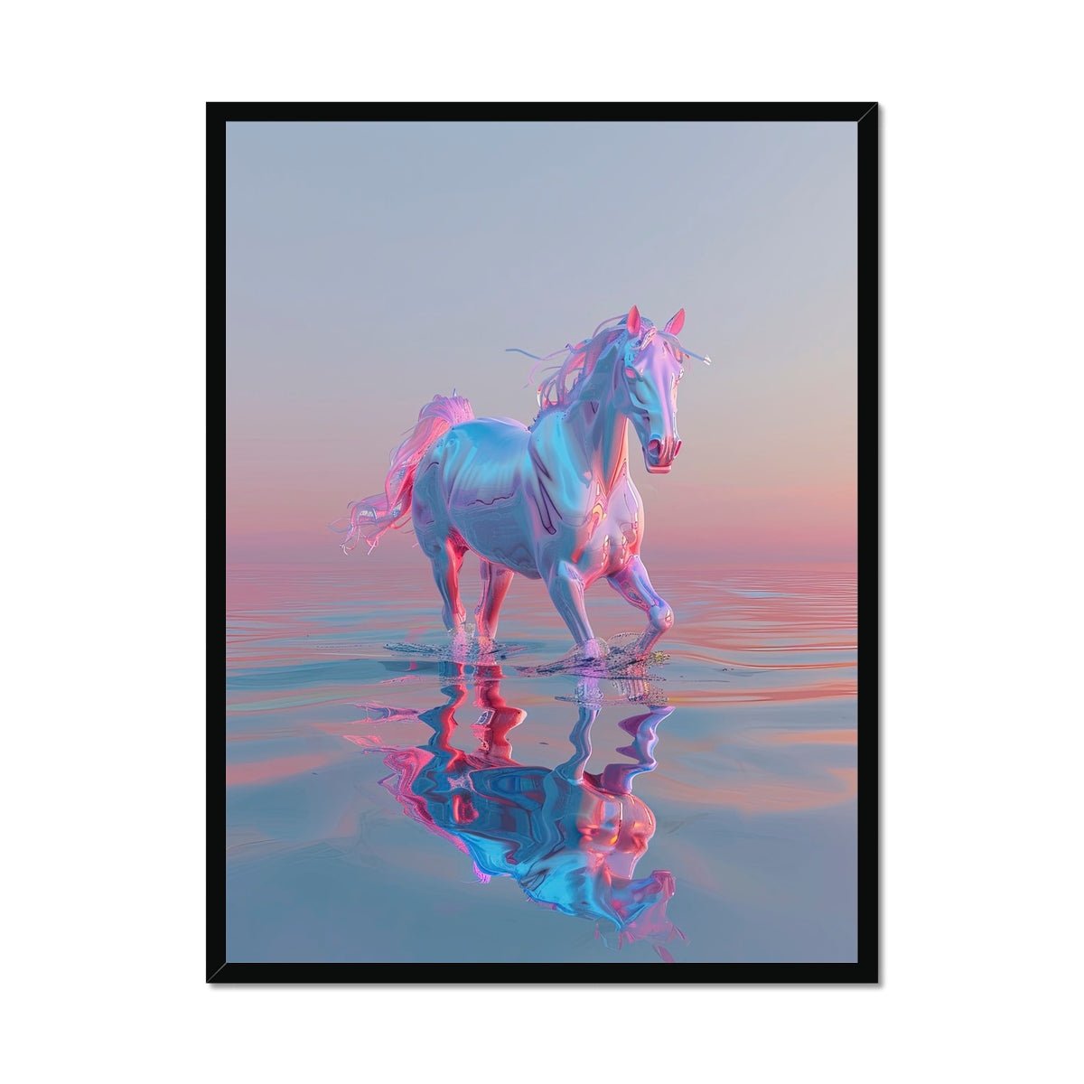 Ethereal Equine Dreams Framed Print - Pixel Gallery