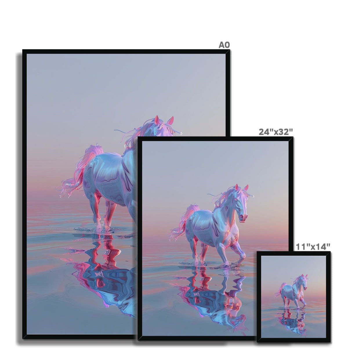 Ethereal Equine Dreams Framed Print - Pixel Gallery