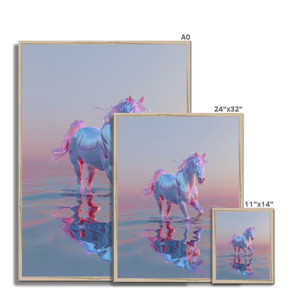 Ethereal Equine Dreams Framed Print - Pixel Gallery