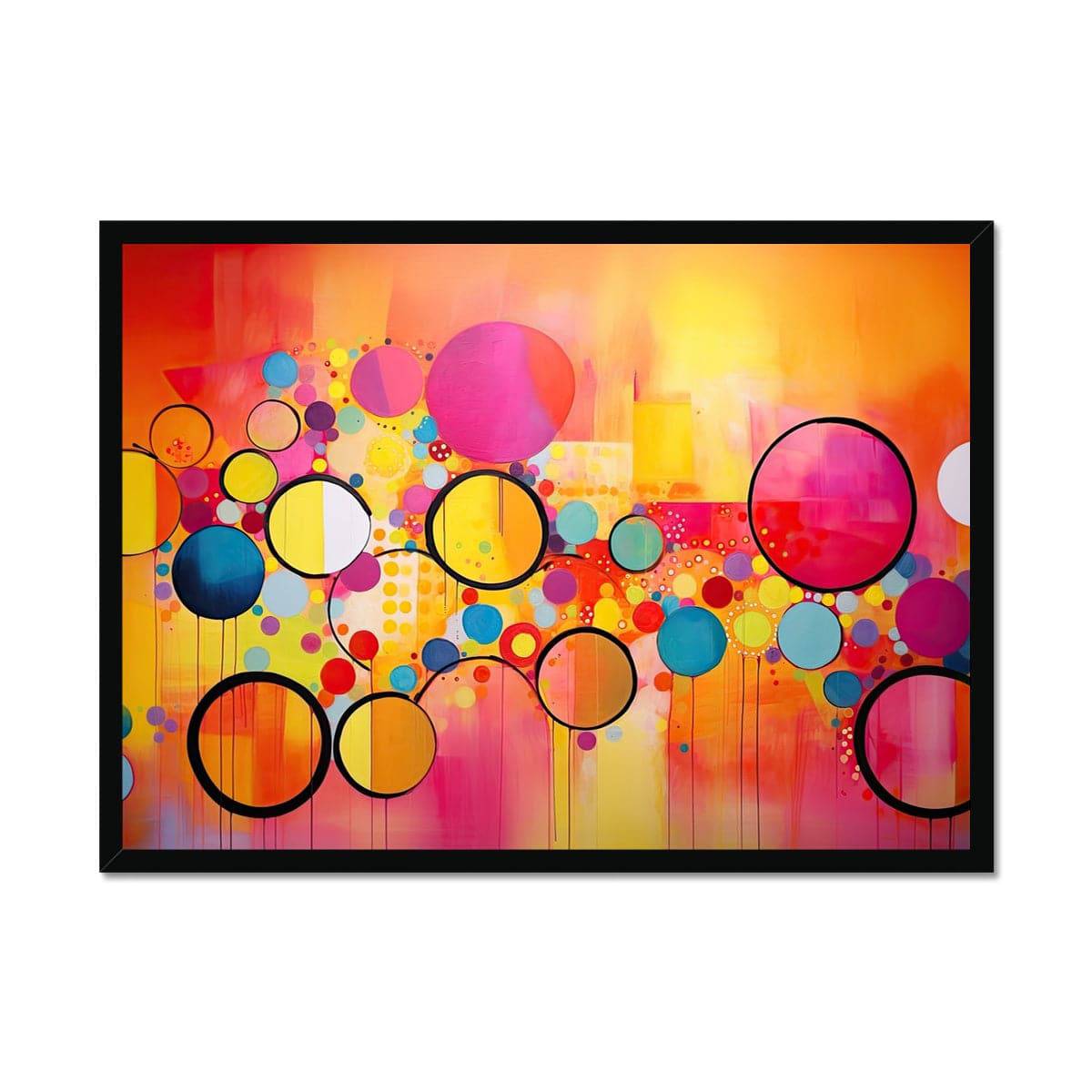 Euphoria - Circular Abstract Odyssey Framed Print - Pixel Gallery