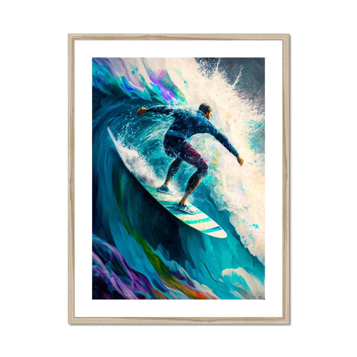 First Wave Framed & Mounted Print - Pixel Gallery