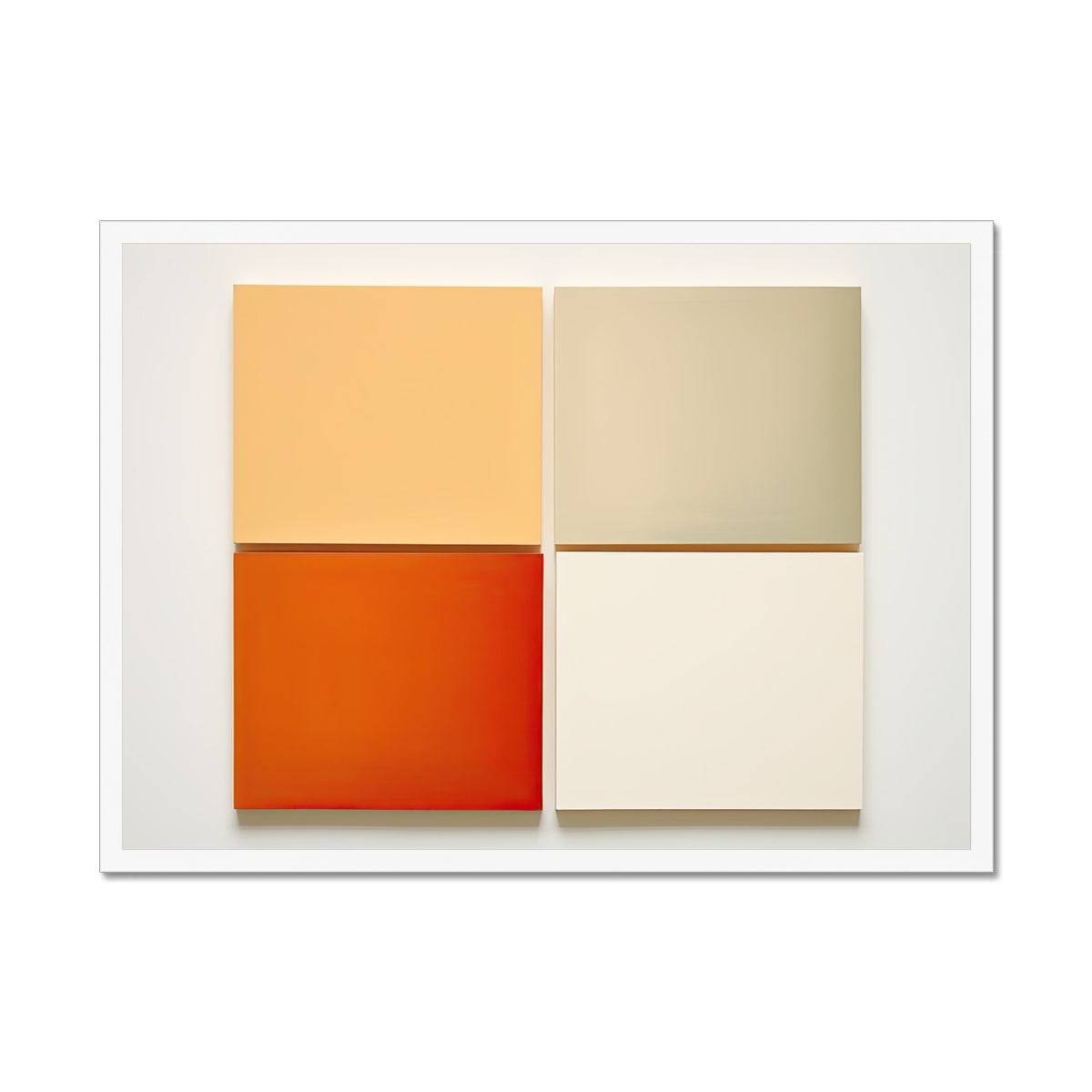 Four Seasons Abstract Painting Framed Print - Pixel Gallery