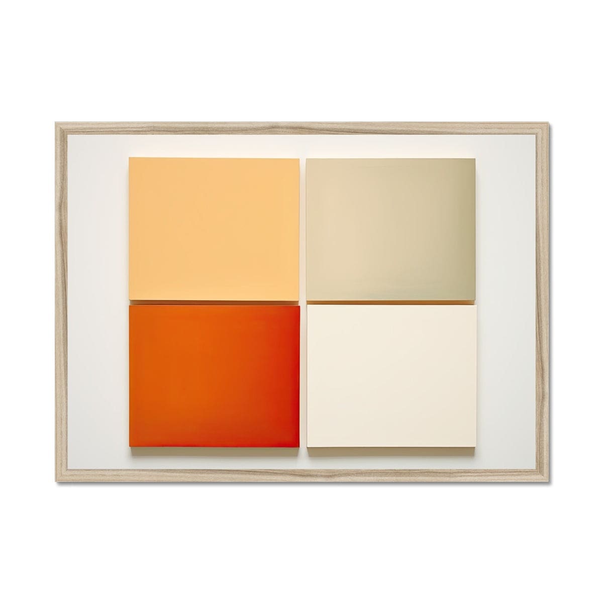 Four Seasons Abstract Painting Framed Print - Pixel Gallery