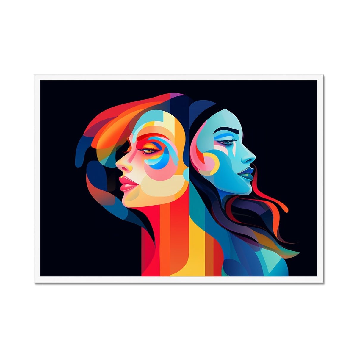 Gemini Abstract Framed Print - Pixel Gallery