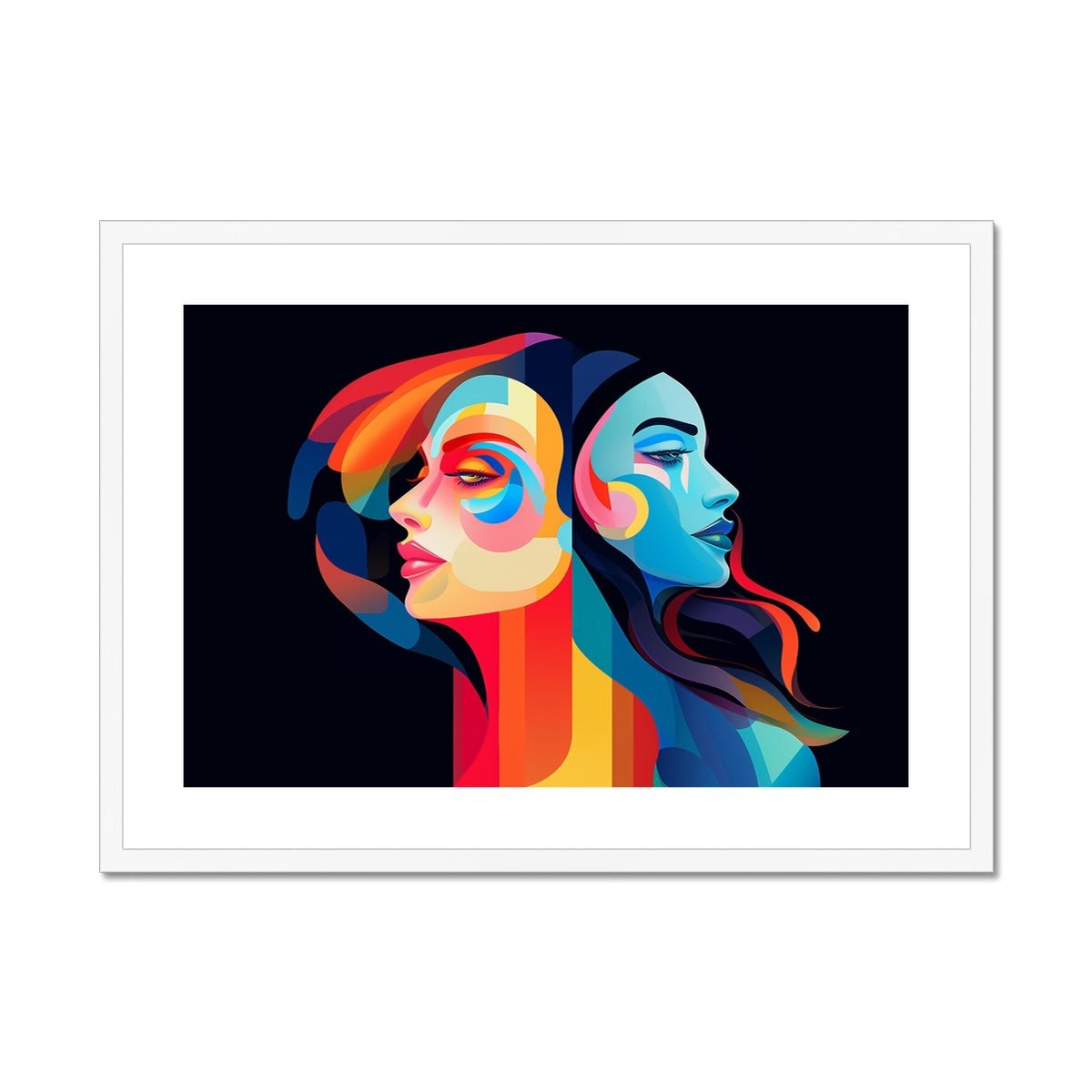 Gemini Framed & Mounted Print - Pixel Gallery