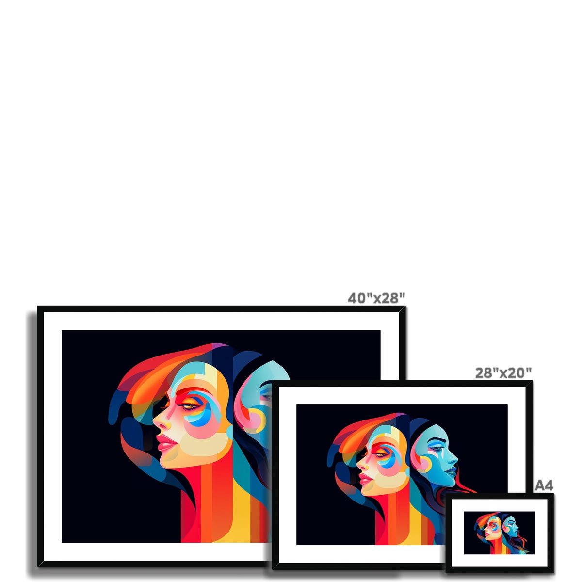 Gemini Framed & Mounted Print - Pixel Gallery