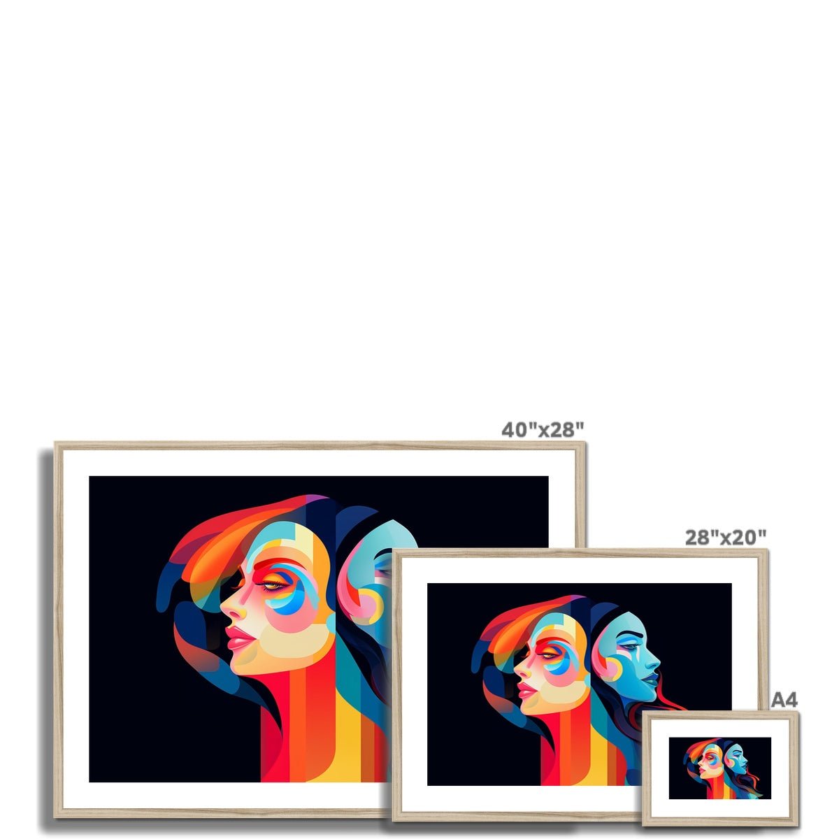 Gemini Framed & Mounted Print - Pixel Gallery