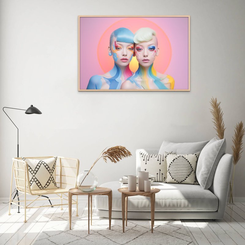 Gemini Framed Print - Pixel Gallery