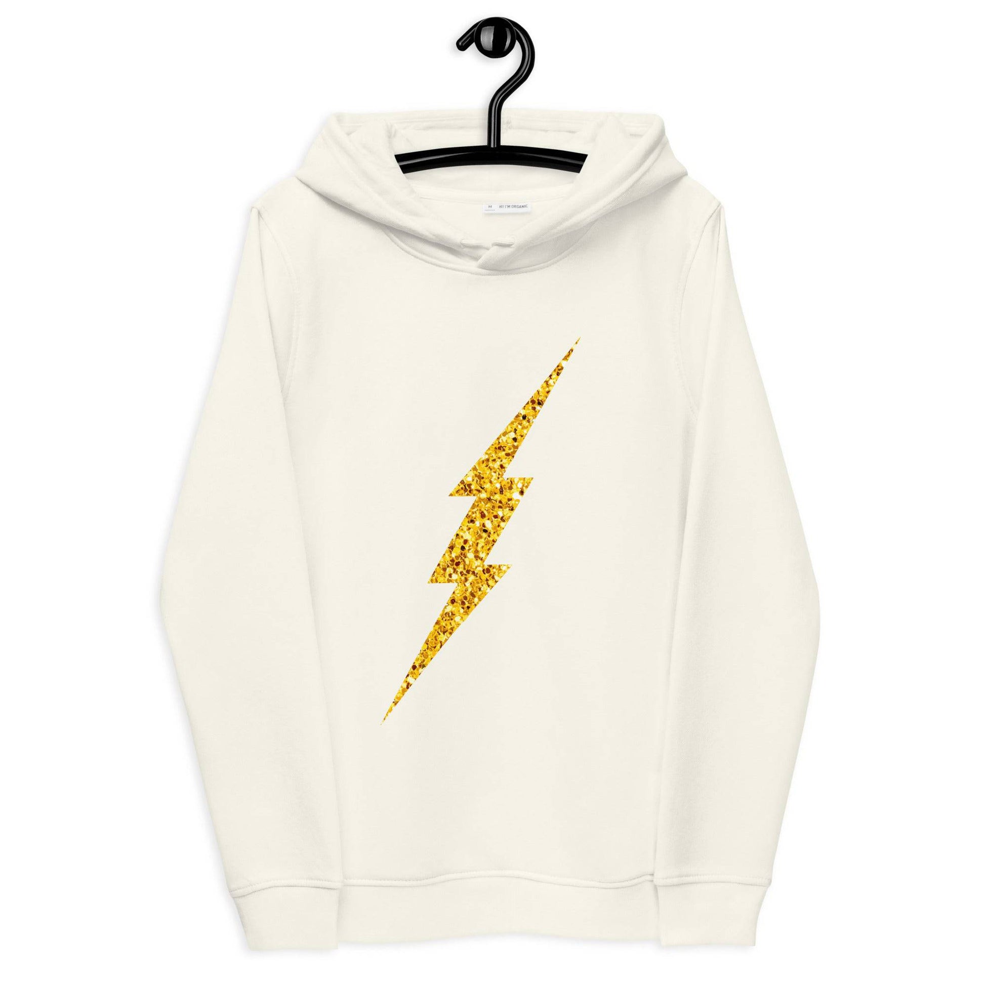 Glitter Bolt Women's Eco Fitted Hoodie - Pixel Gallery