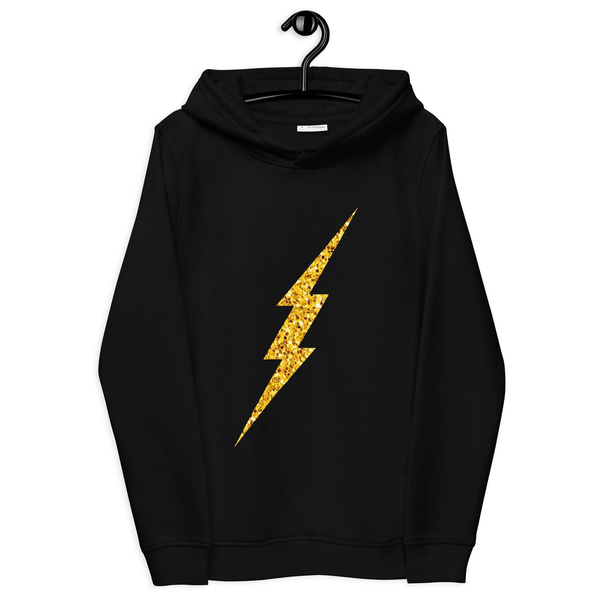 Glitter Bolt Women's Eco Fitted Hoodie - Pixel Gallery