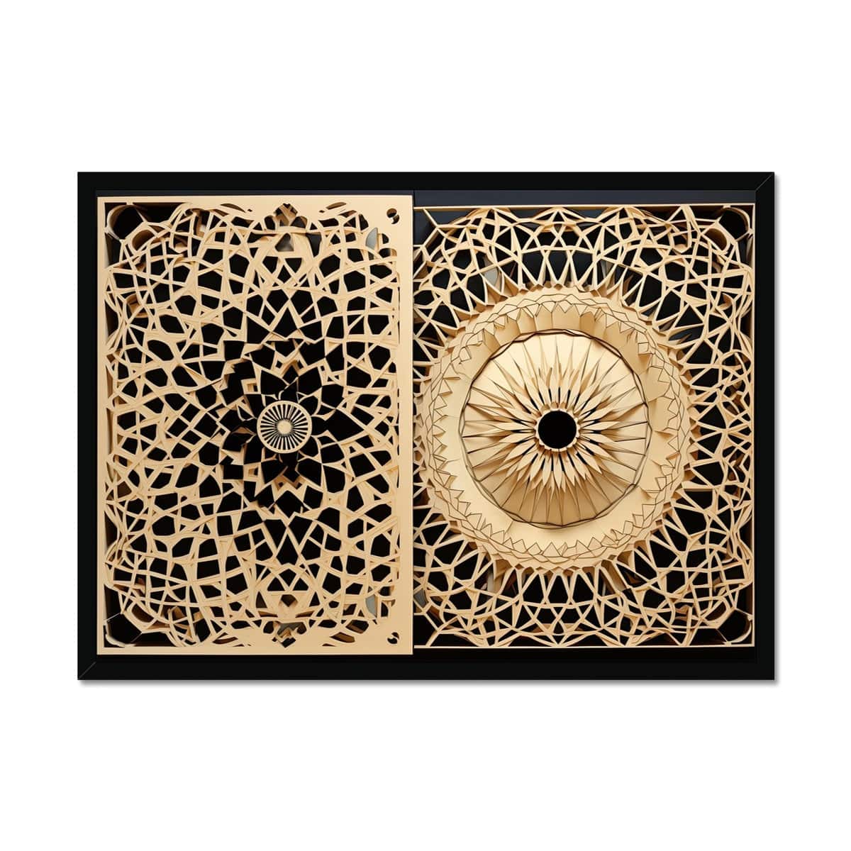 Golden Dual Framed Print - Pixel Gallery