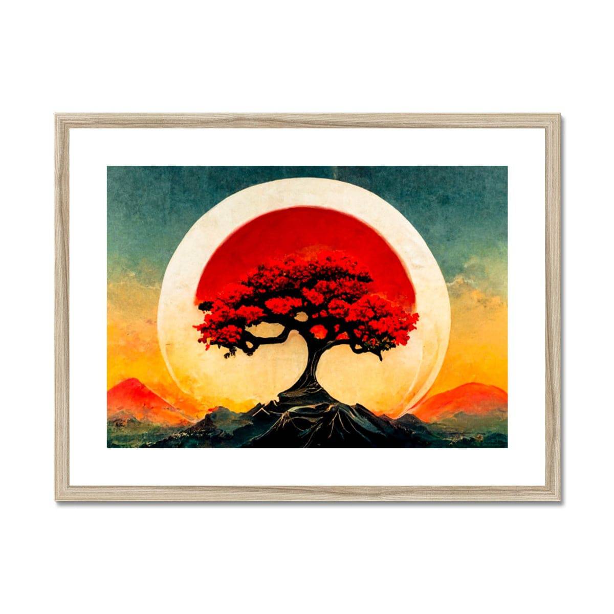 Goodnight Mount Fuji Framed & Mounted Print - Pixel Gallery