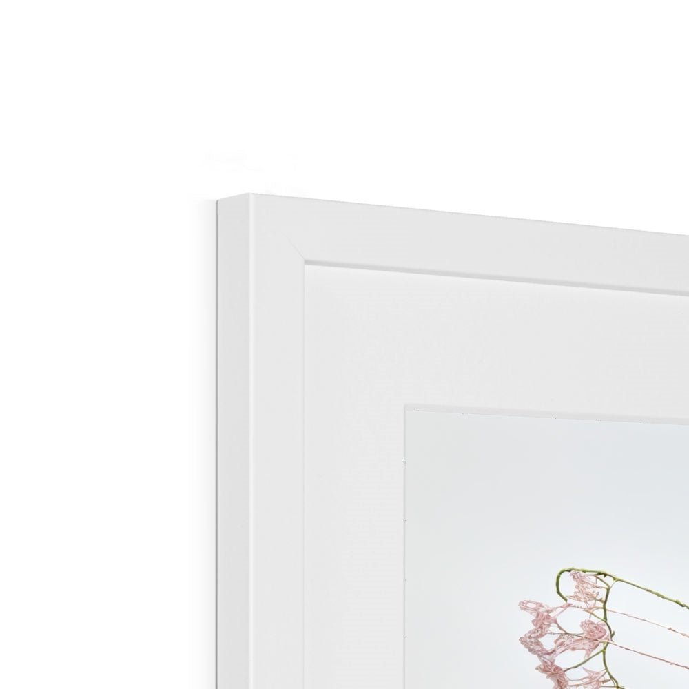 Handcrafted Flower and Lace Butterfly – Unique Wall Art Framed & Mounted Print - Pixel Gallery