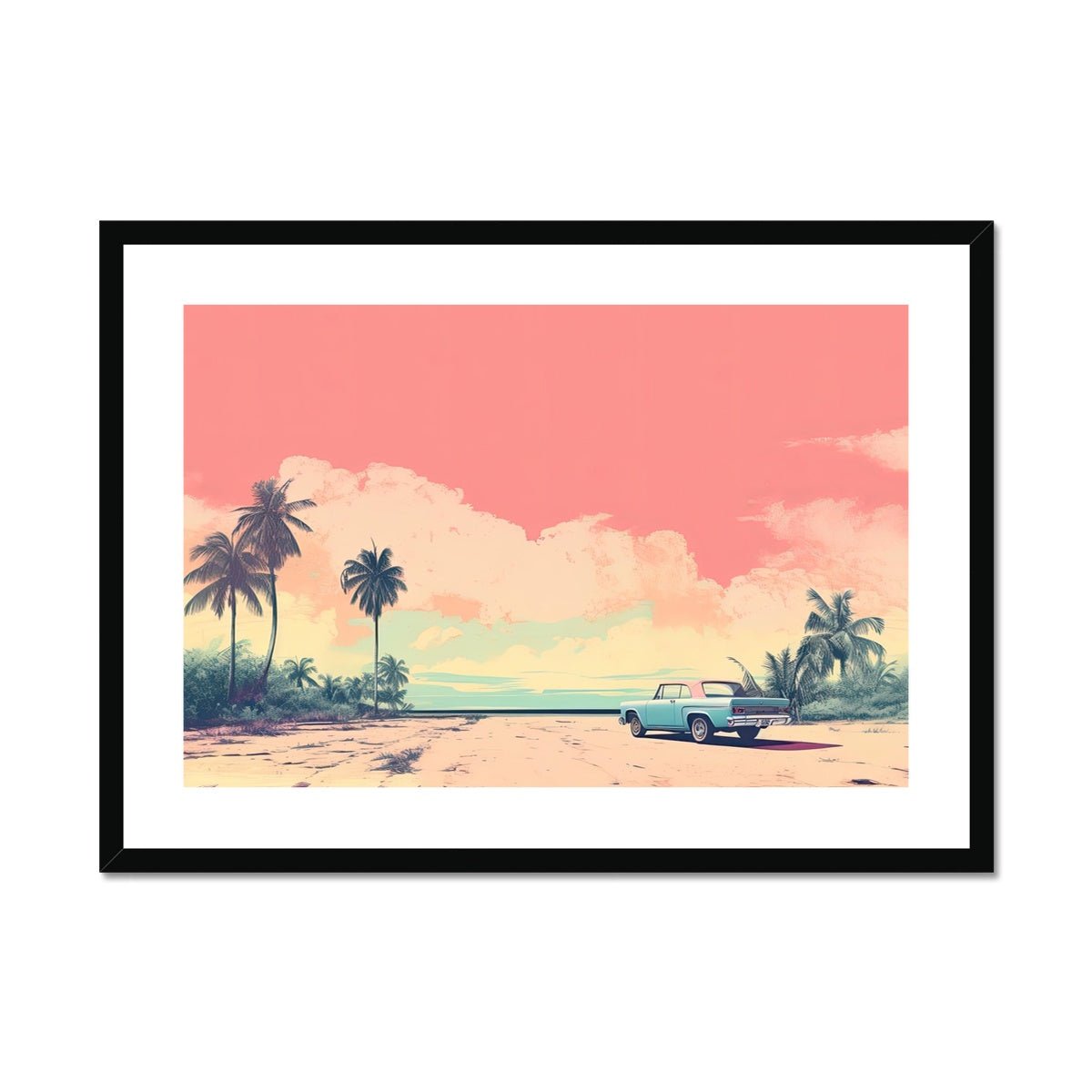 Havana Sunset Framed & Mounted Print - Pixel Gallery