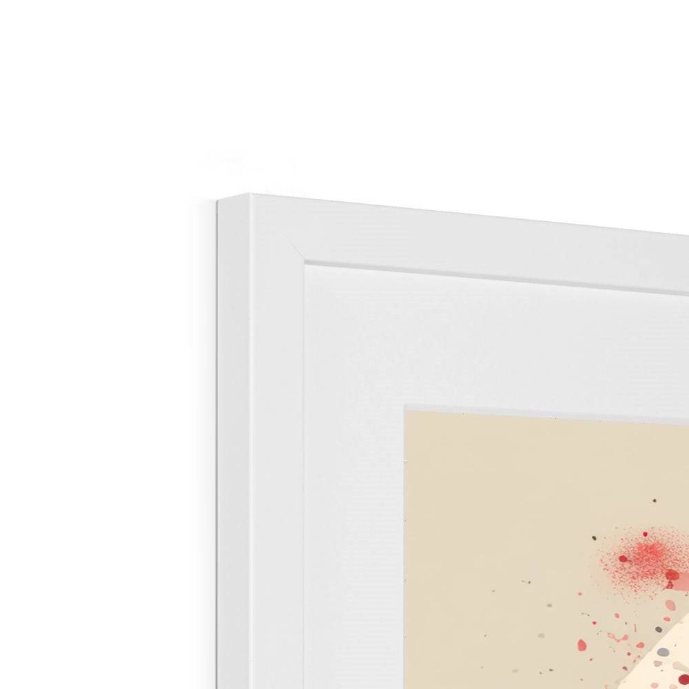 Ikigai Inspired Cherry Blossom Painting Framed & Mounted Print - Pixel Gallery