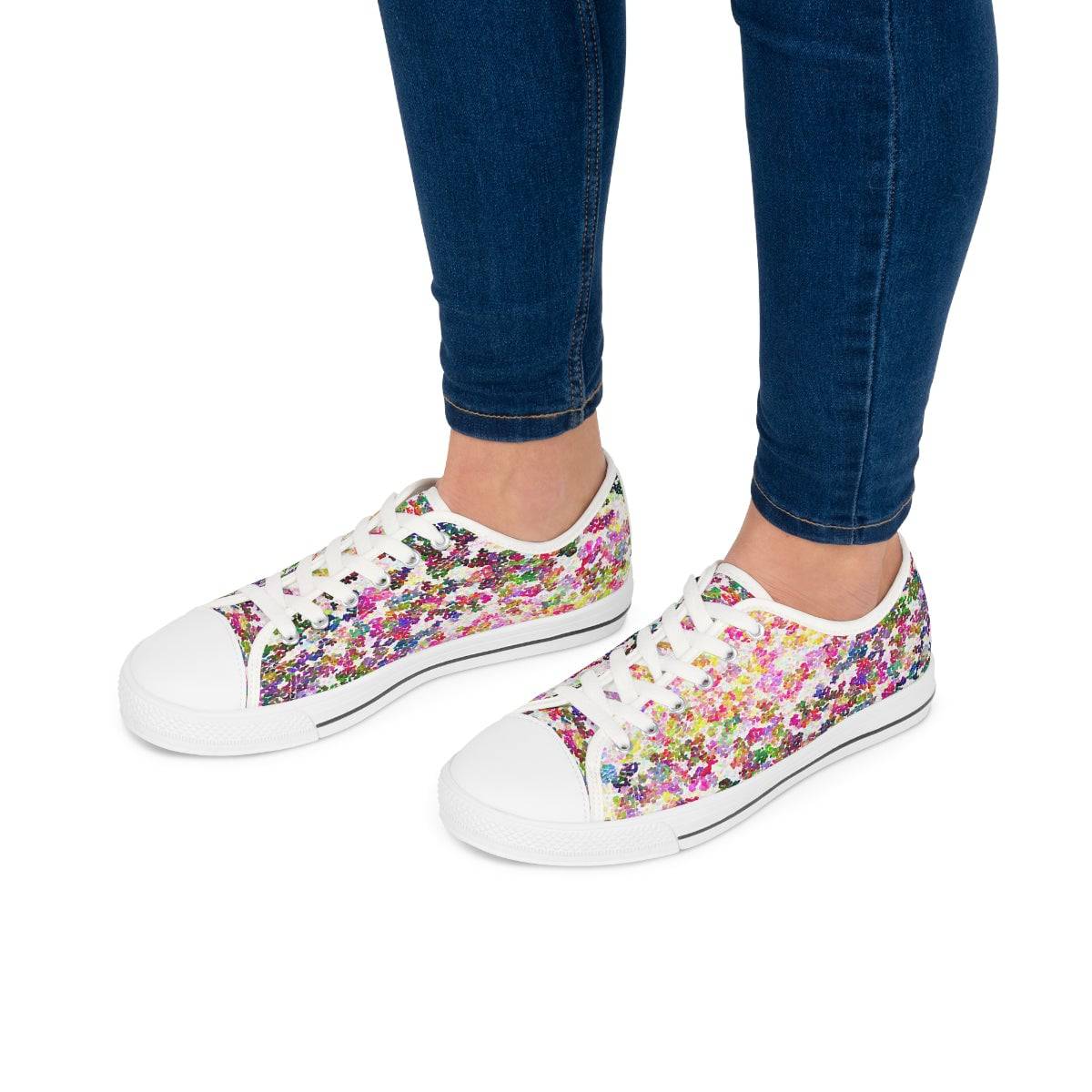 Impressionist Sunset Low Top Sneakers - Pixel Gallery