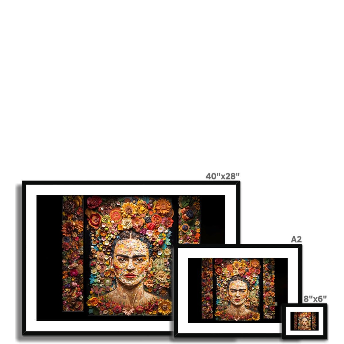 Just Frida Kahlo Framed & Mounted Print - Pixel Gallery