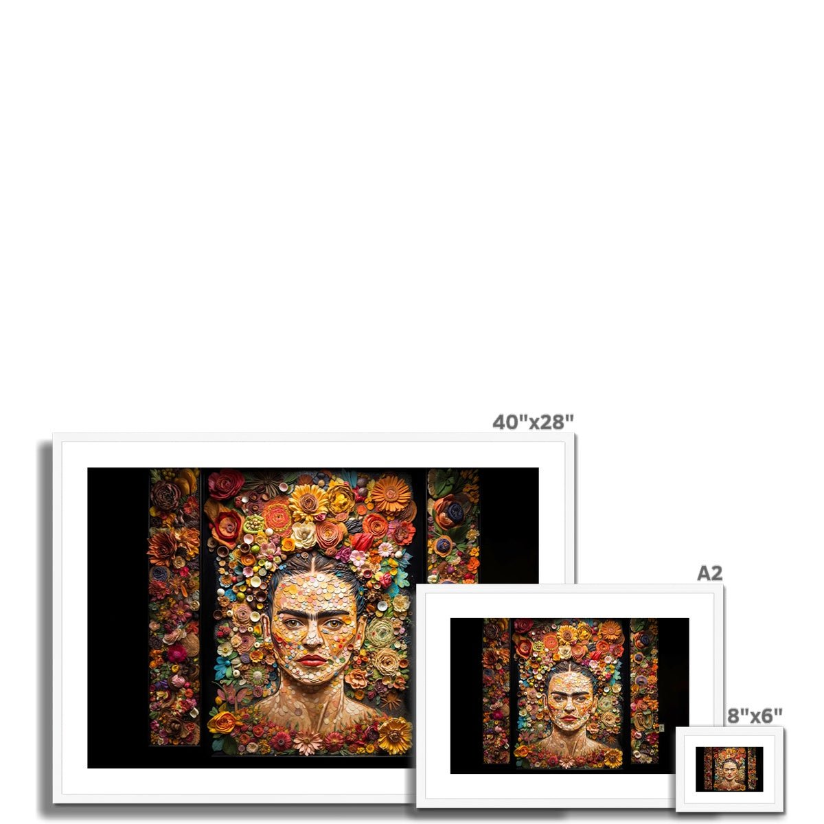 Just Frida Kahlo Framed & Mounted Print - Pixel Gallery