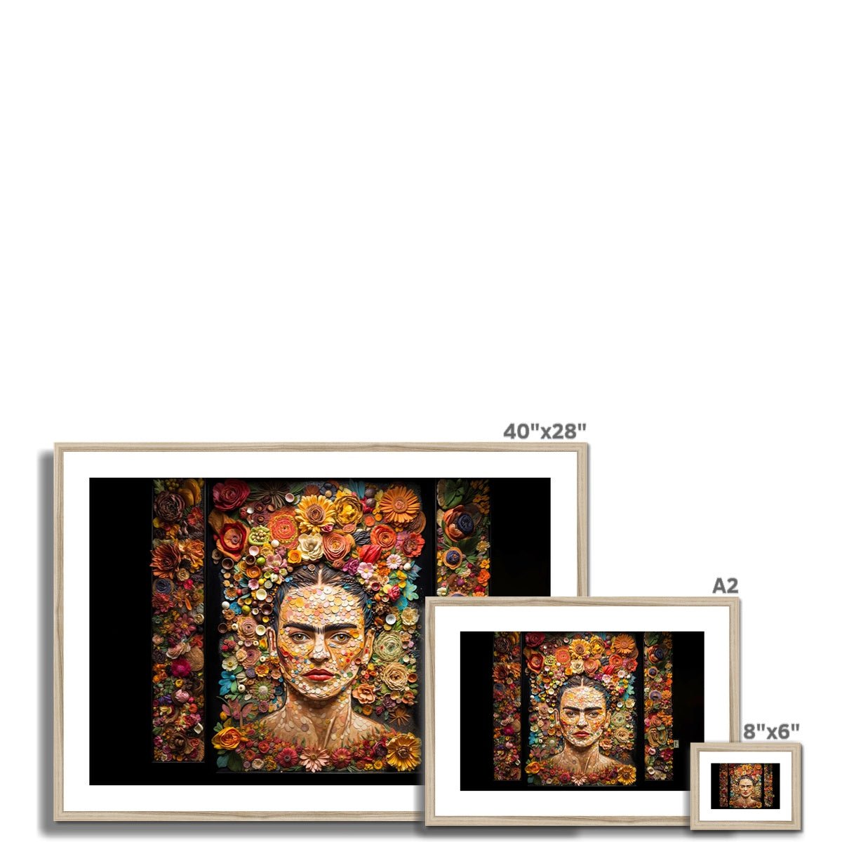 Just Frida Kahlo Framed & Mounted Print - Pixel Gallery