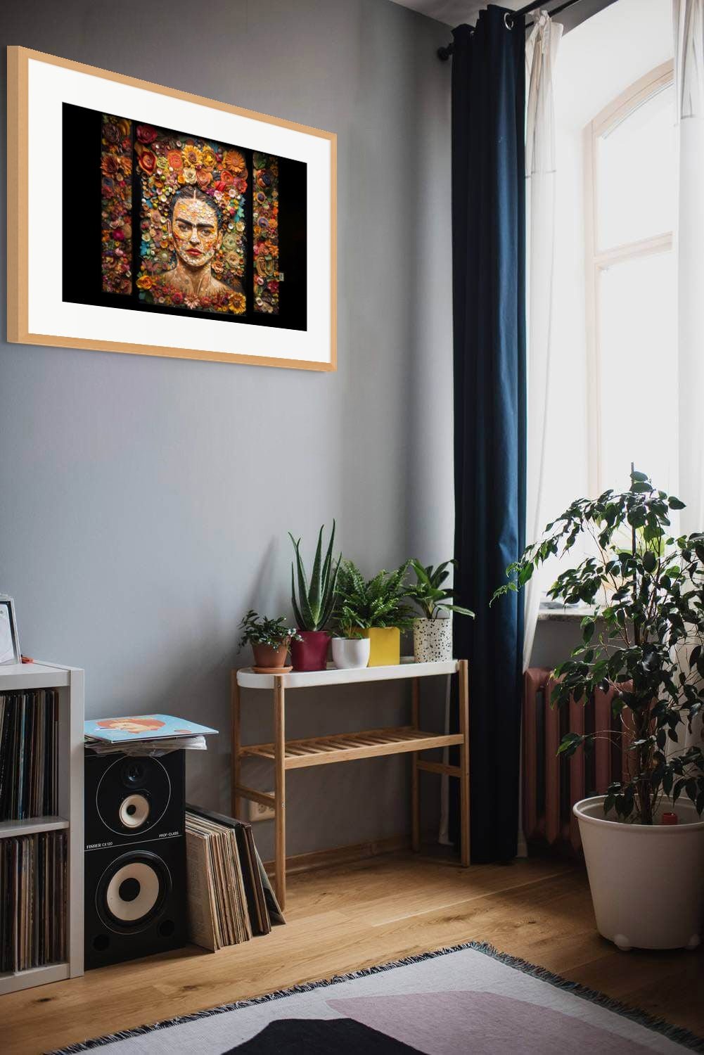 Just Frida Kahlo Framed & Mounted Print - Pixel Gallery