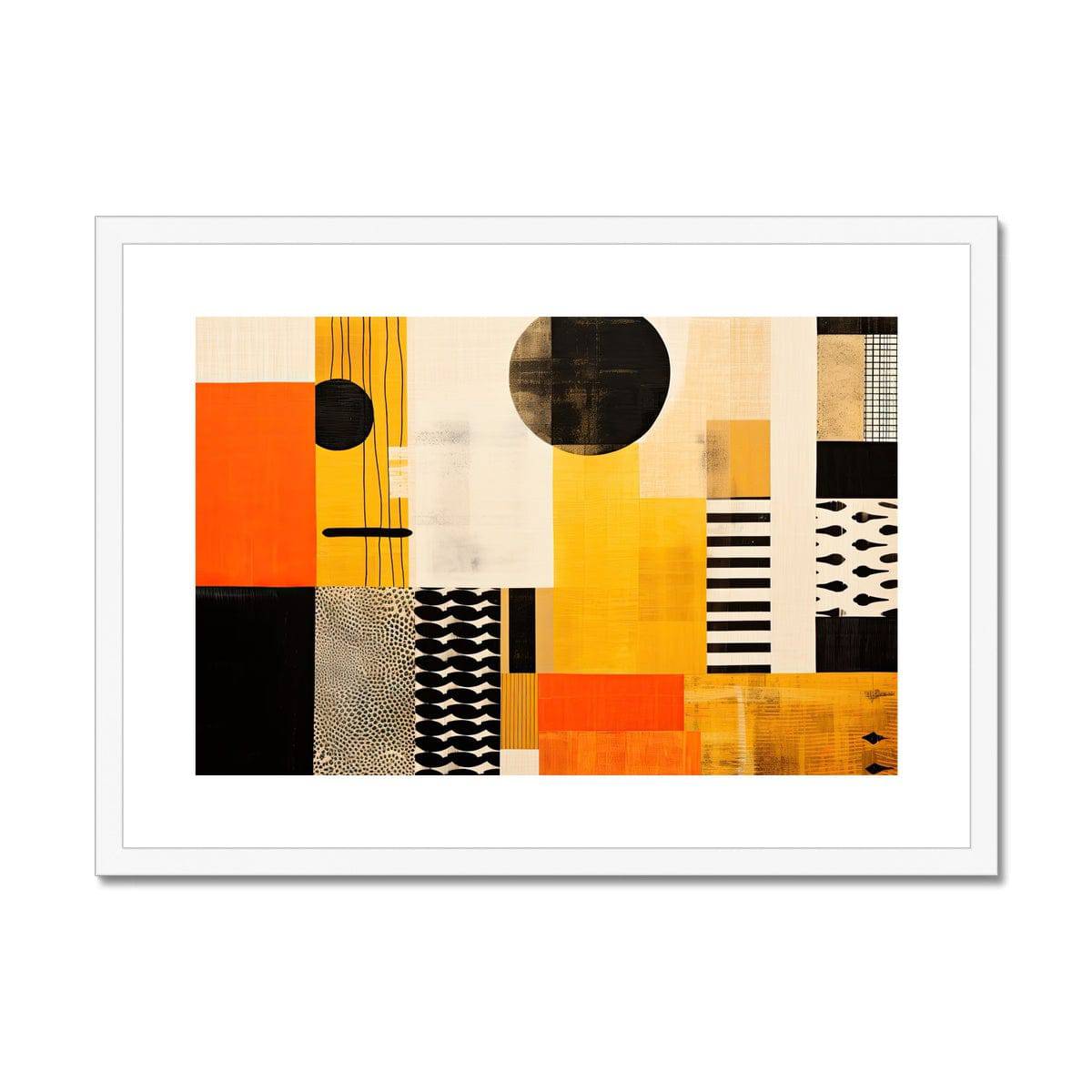 Kimono on Safari Abstract Framed & Mounted Print - Pixel Gallery