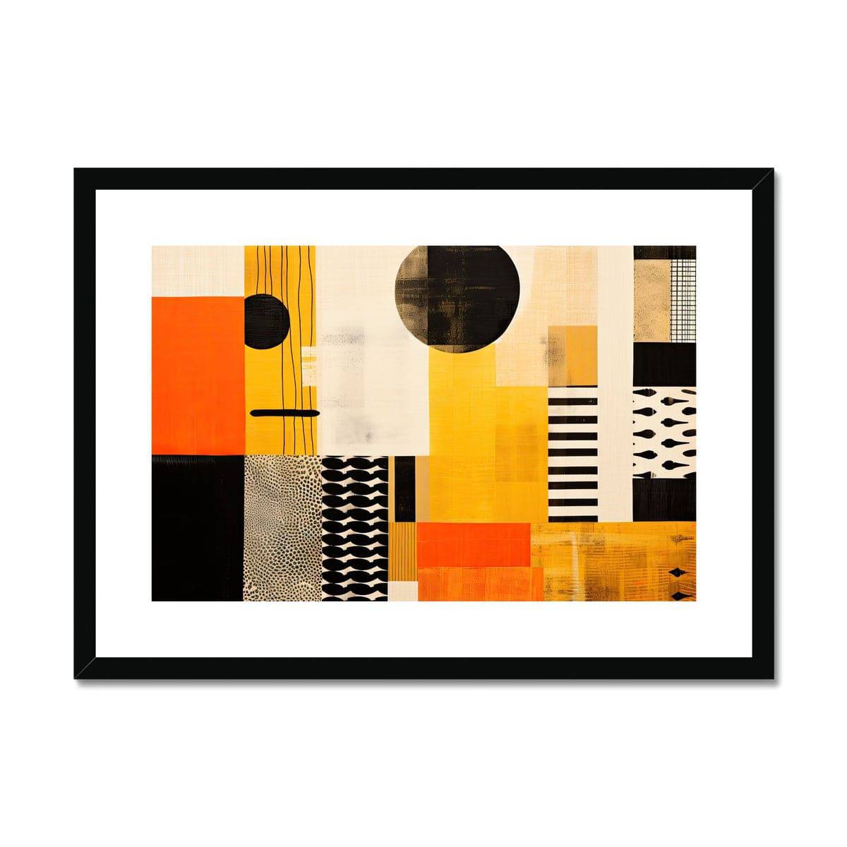 Kimono on Safari Abstract Framed & Mounted Print - Pixel Gallery