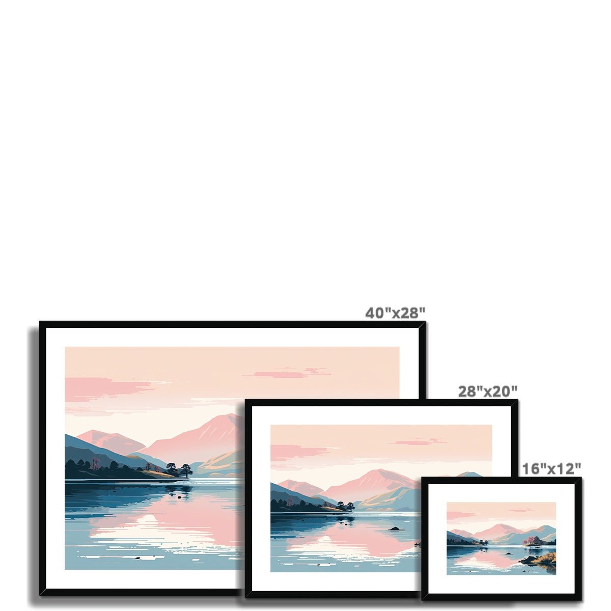 Lake District Framed & Mounted Print - Pixel Gallery