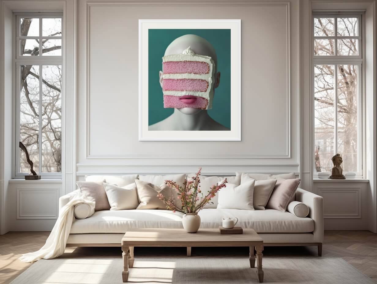 Layers of Indulgence - A Surrealist Masterpiece for Your Space - Pixel Gallery