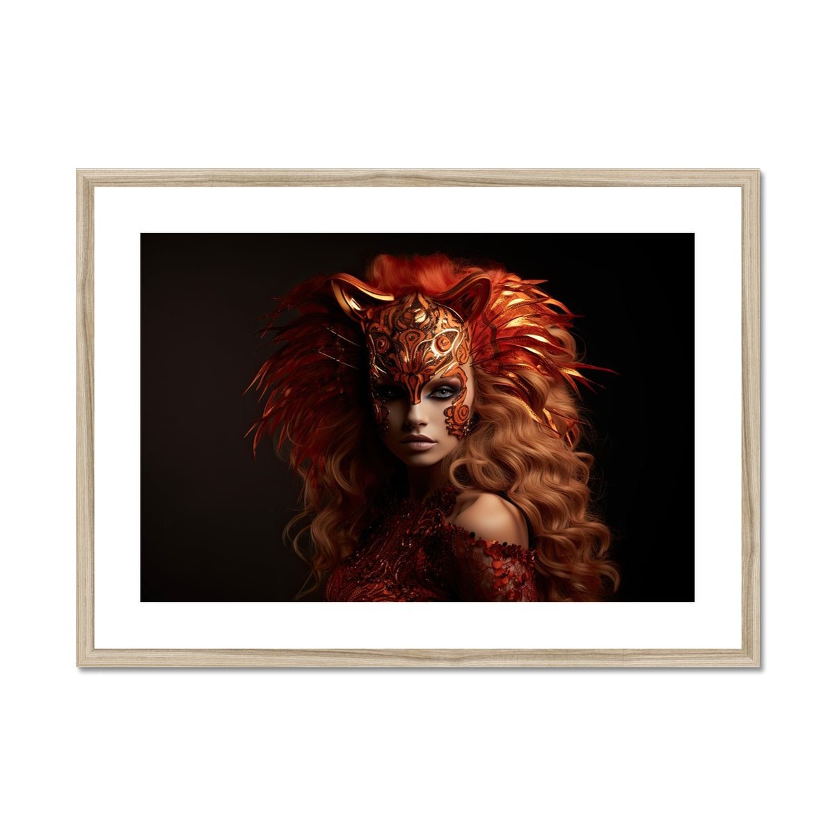 Leo Framed & Mounted Print - Pixel Gallery