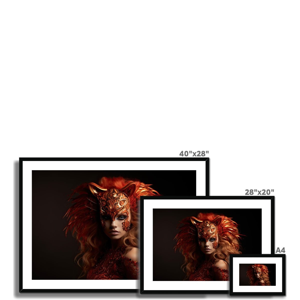 Leo Framed & Mounted Print - Pixel Gallery