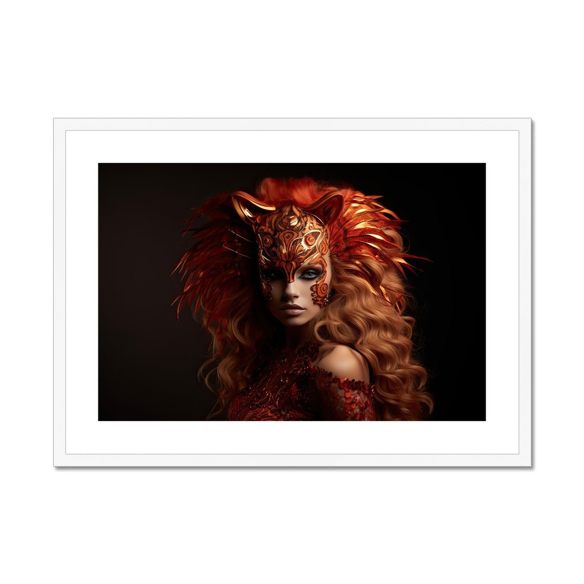 Leo Framed & Mounted Print - Pixel Gallery