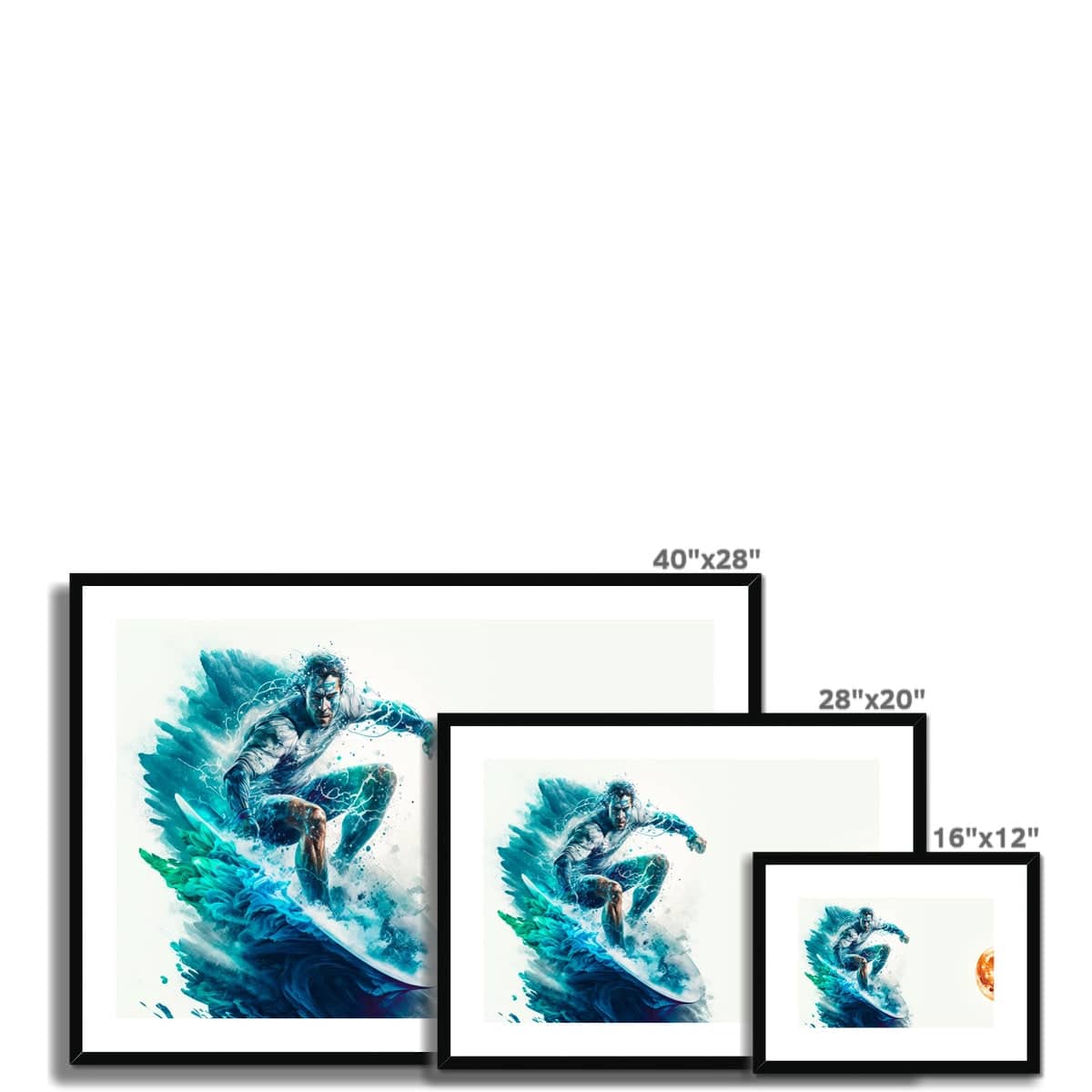 Life comes in waves Framed & Mounted Print - Pixel Gallery