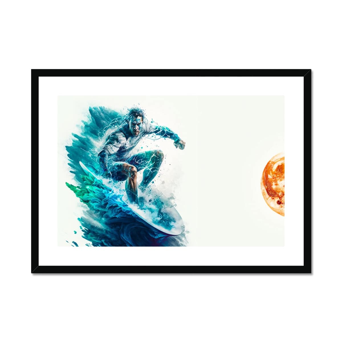 Life comes in waves Framed & Mounted Print - Pixel Gallery