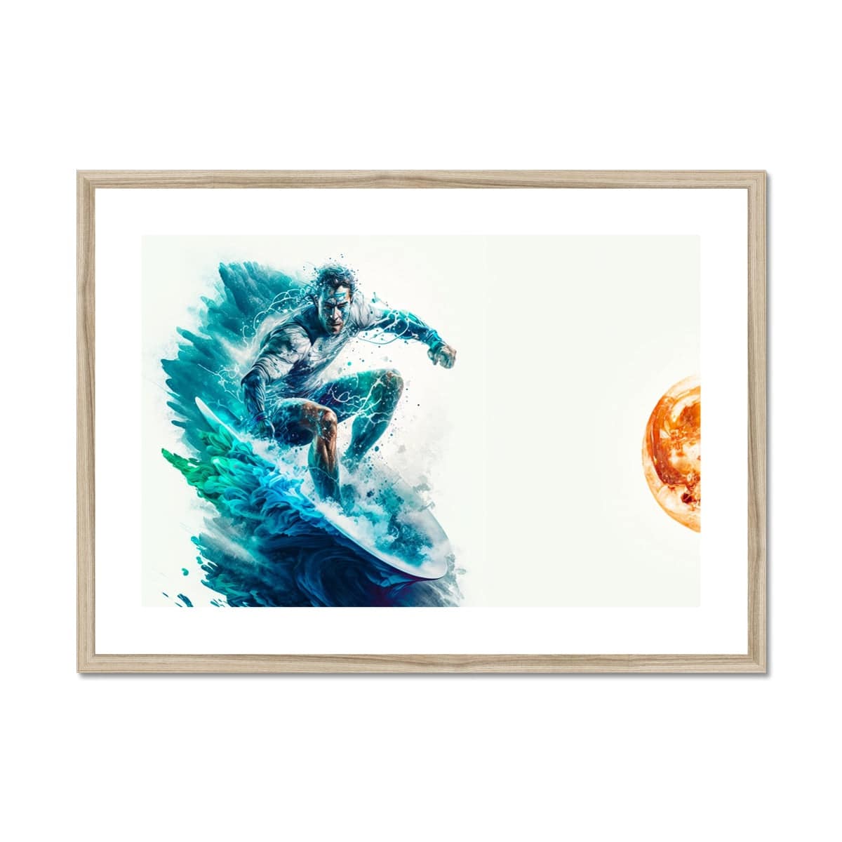 Life comes in waves Framed & Mounted Print - Pixel Gallery