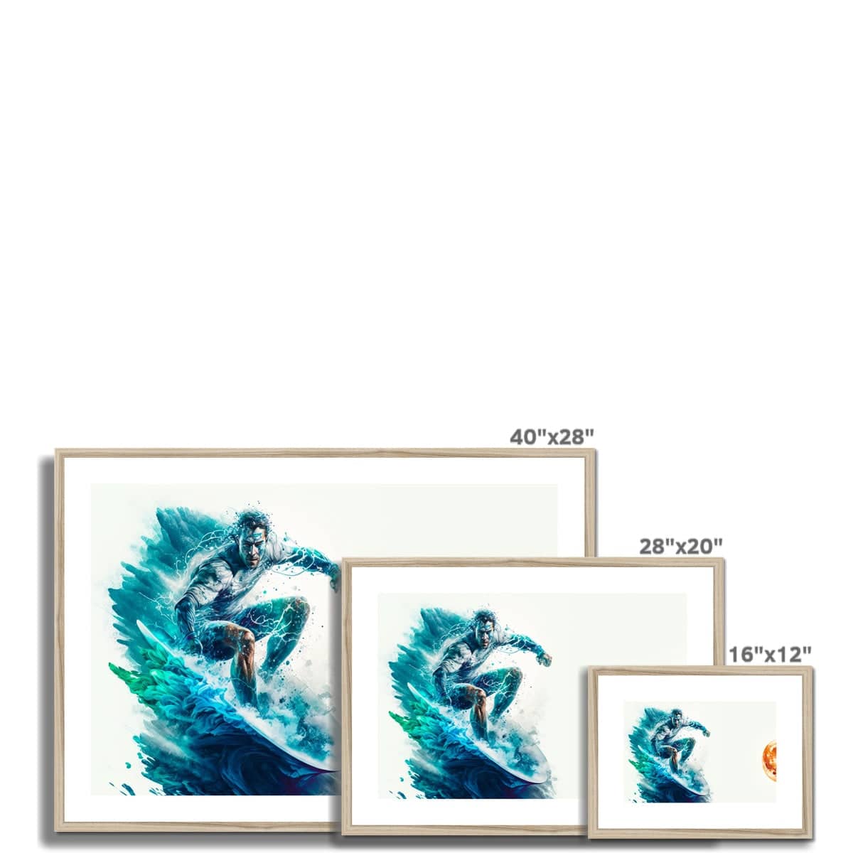 Life comes in waves Framed & Mounted Print - Pixel Gallery