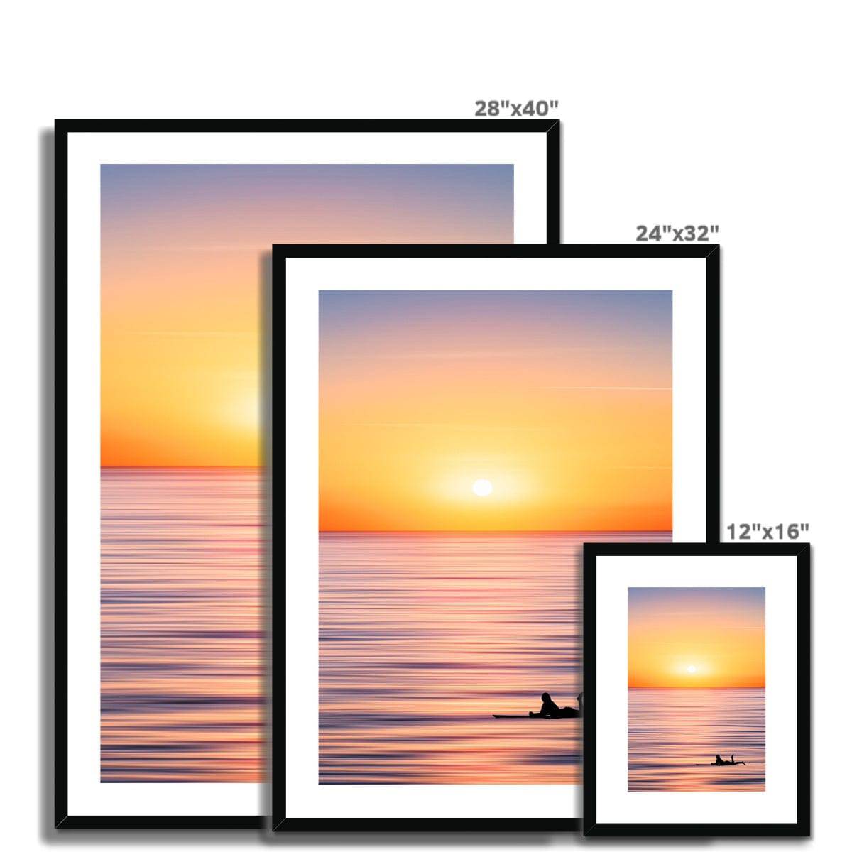 Live, Love, Surf Framed & Mounted Print - Pixel Gallery