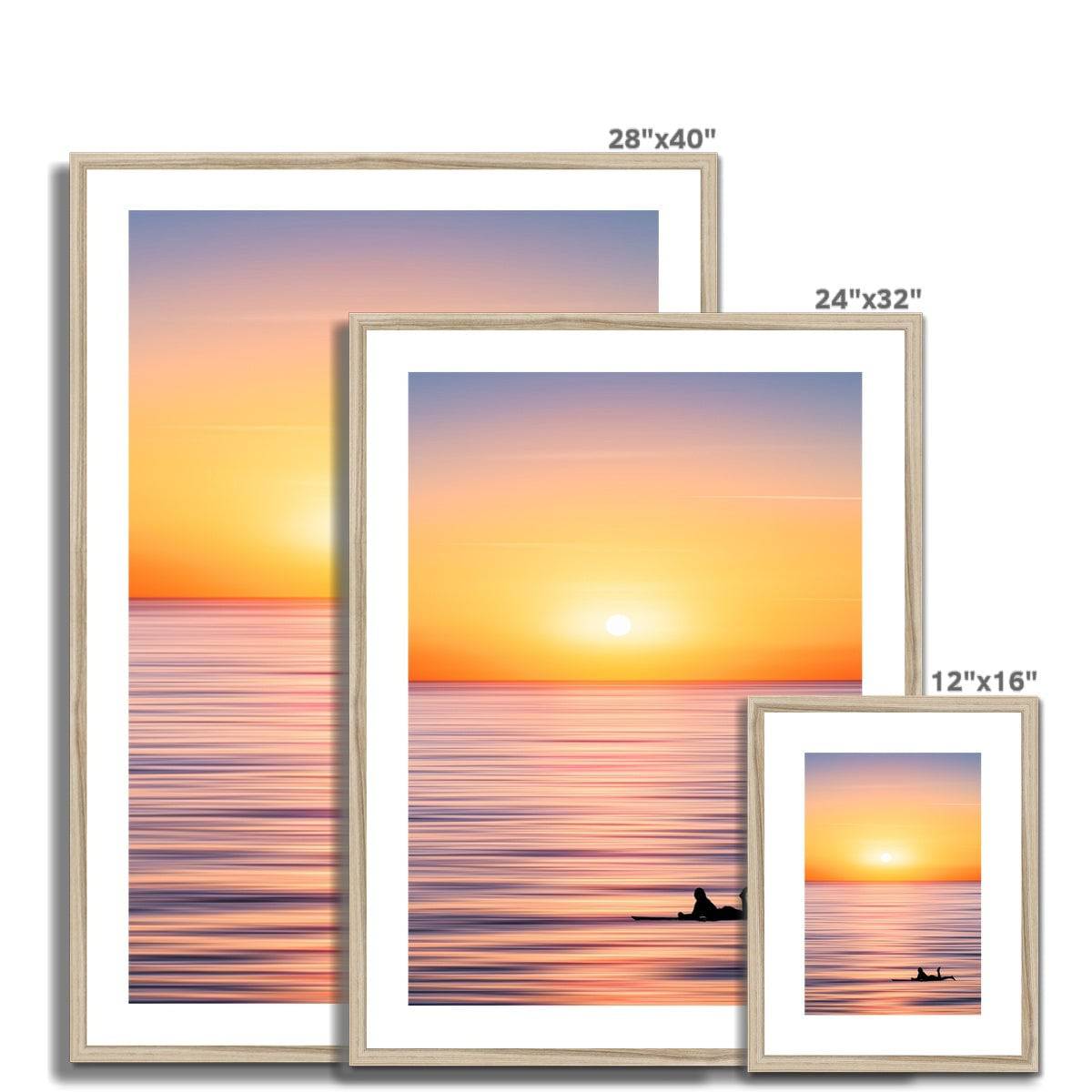 Live, Love, Surf Framed & Mounted Print - Pixel Gallery