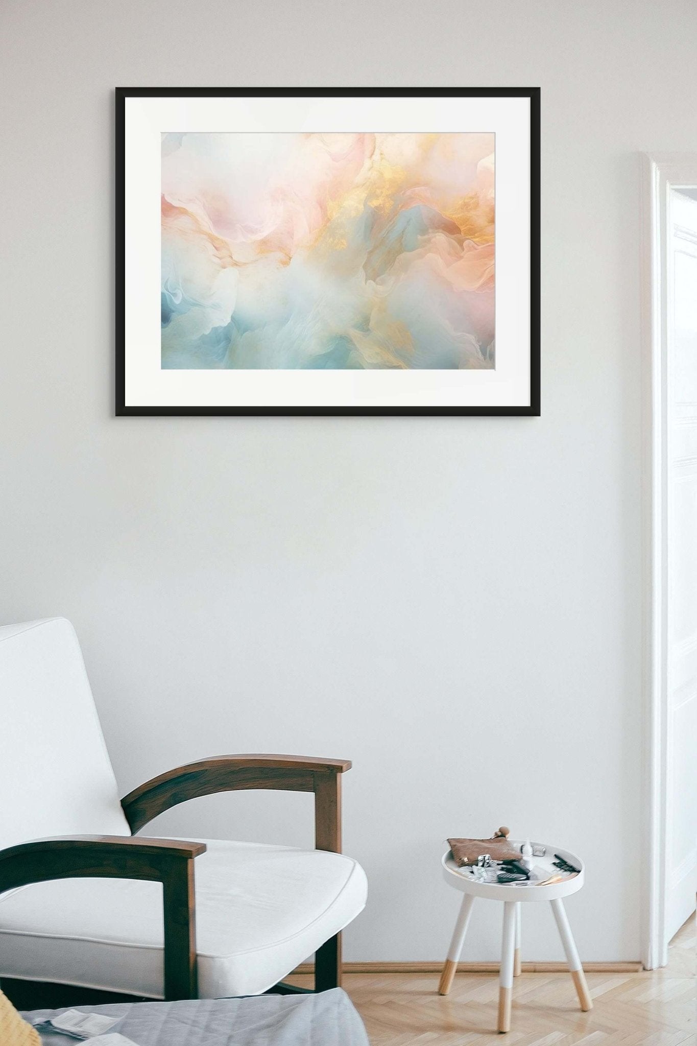 Marble Clouds Framed & Mounted Print - Pixel Gallery