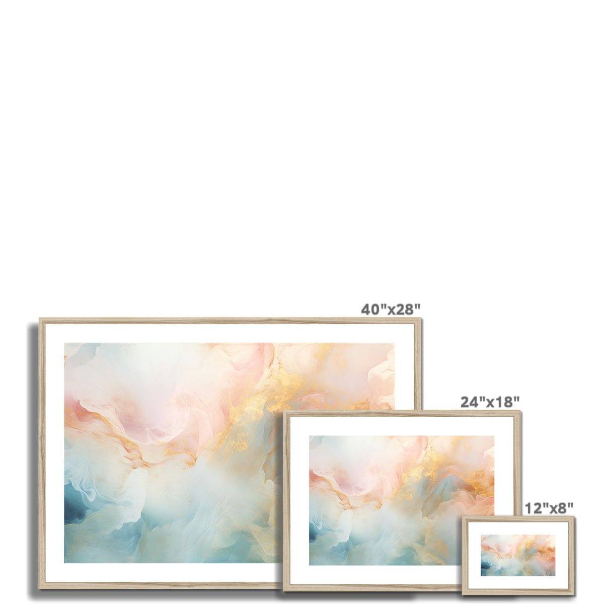 Marble Clouds Framed & Mounted Print - Pixel Gallery