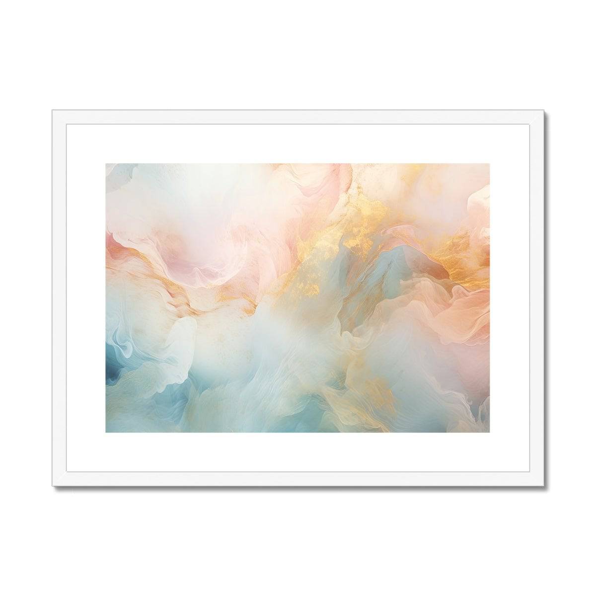 Marble Clouds Framed & Mounted Print - Pixel Gallery