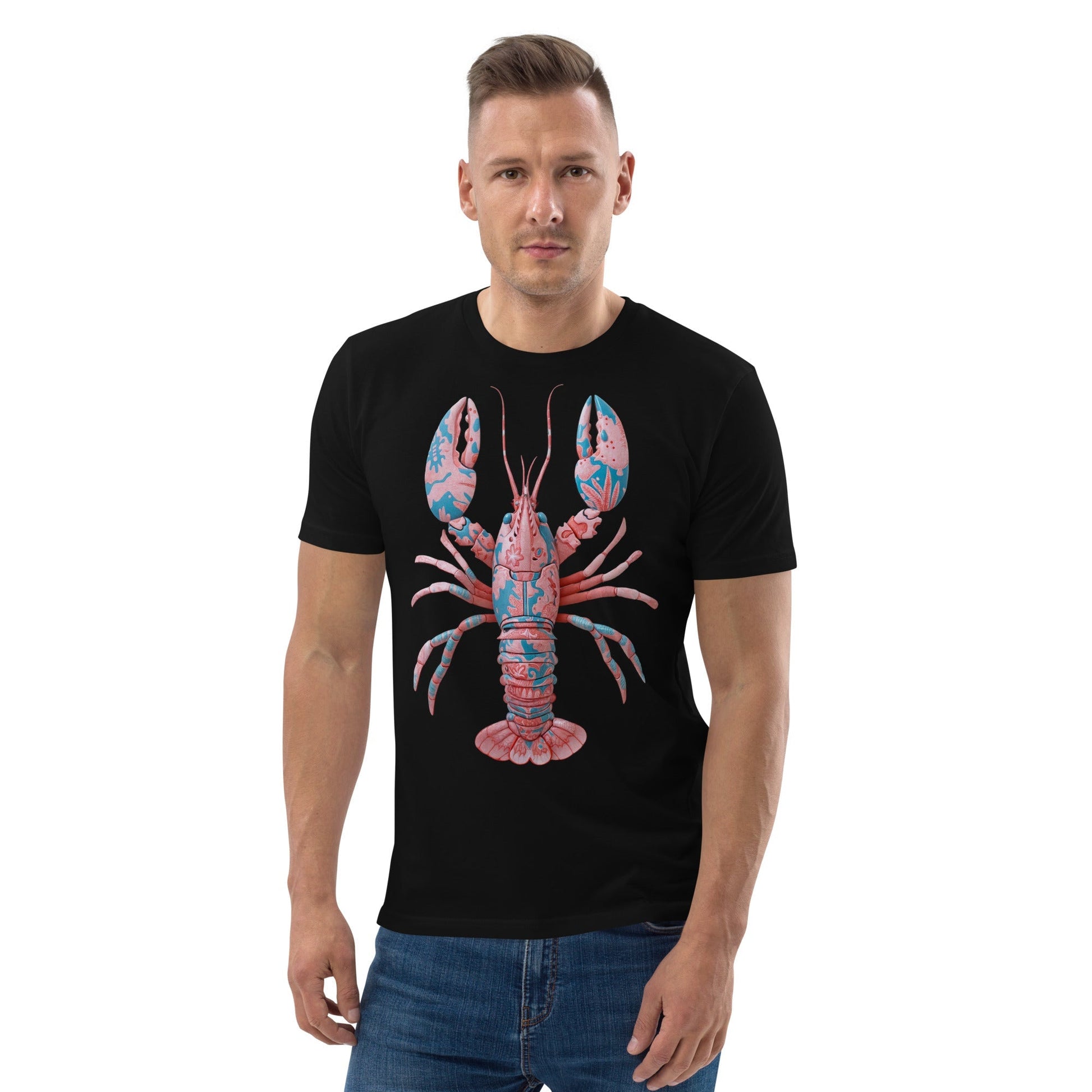 Men's EcoLuxe Lobster Organic Cotton Tee - Placencia - Pixel Gallery