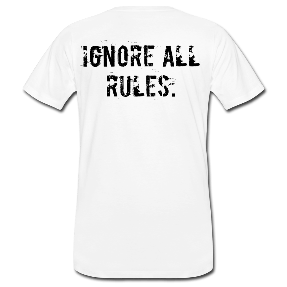 MEN’S IGNORE ALL RULES ORGANIC COTTON T-SHIRT - Pixel Gallery