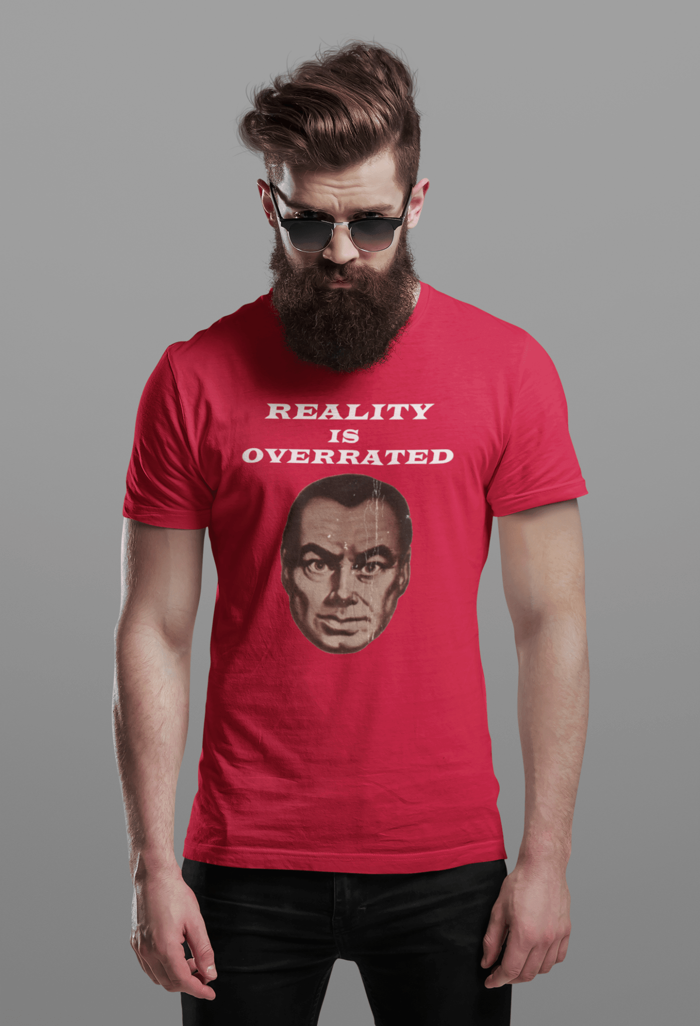 MEN’S REALITY IS OVERRATED ORGANIC COTTON T-SHIRT - Pixel Gallery